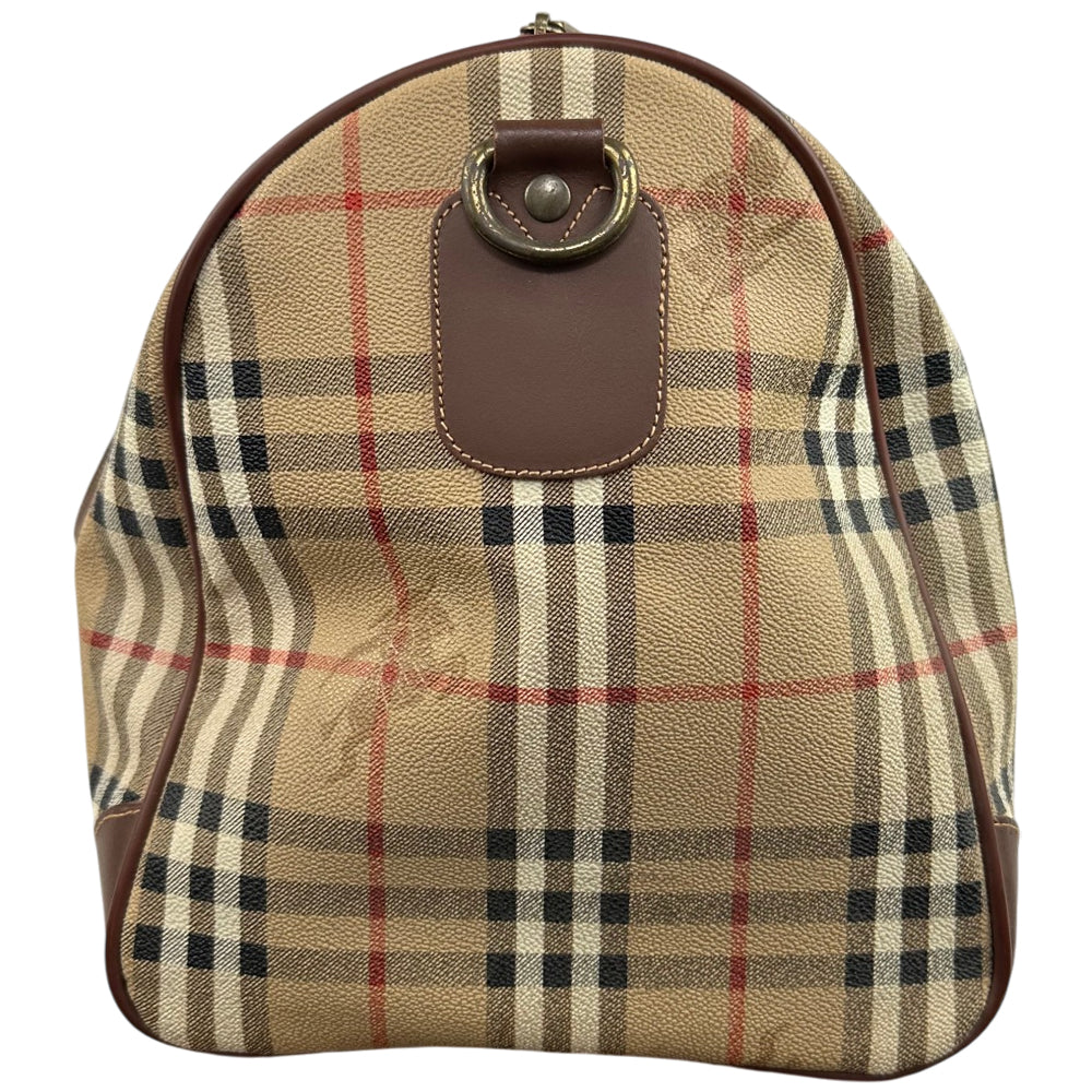 BURBERRY Nova Check Duffle/Boston Shoulder Bag LHQ1799