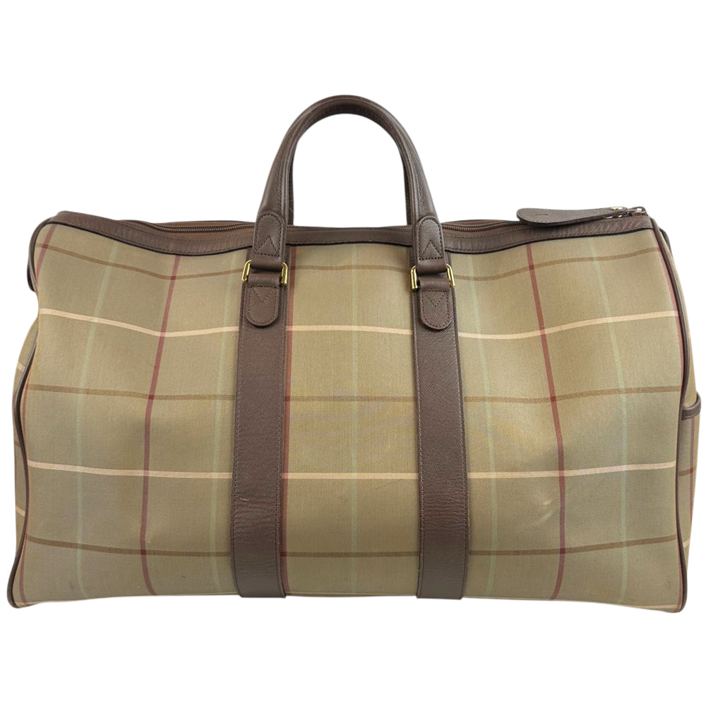 BURBERRY Check Duffle/Boston Bag LHQ1800