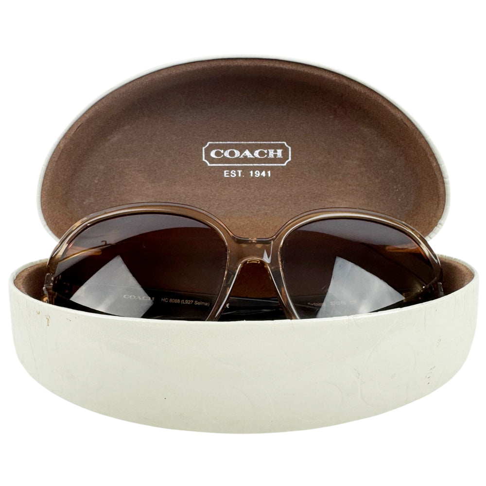 COACH Oversized Brown Frame Sunglasses LHQ1803