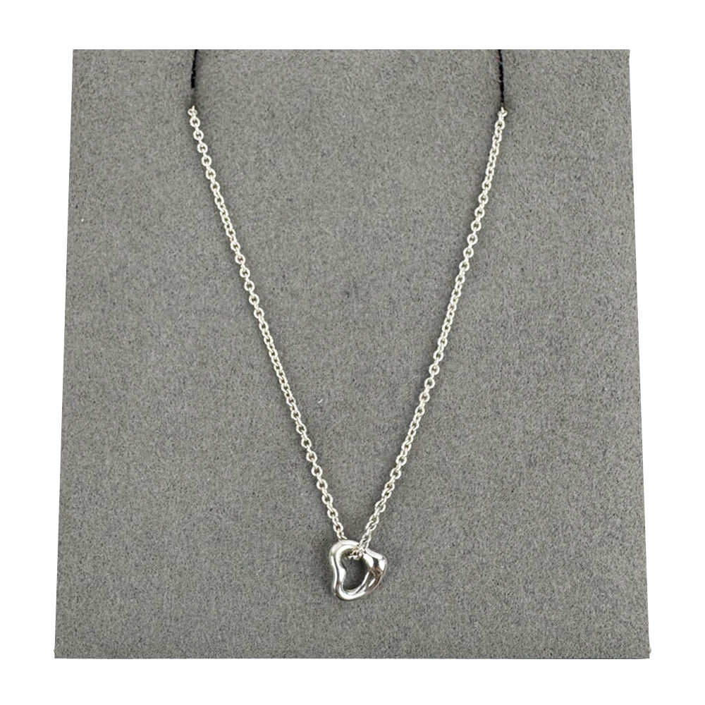 TIFFANY & CO Tiny Open Heart Necklace LHQ1804