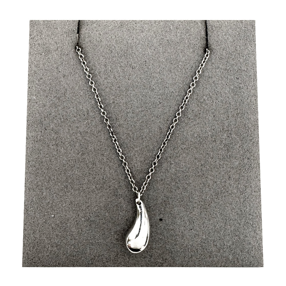 TIFFANY & CO Droplet Silver Necklace LHQ1806