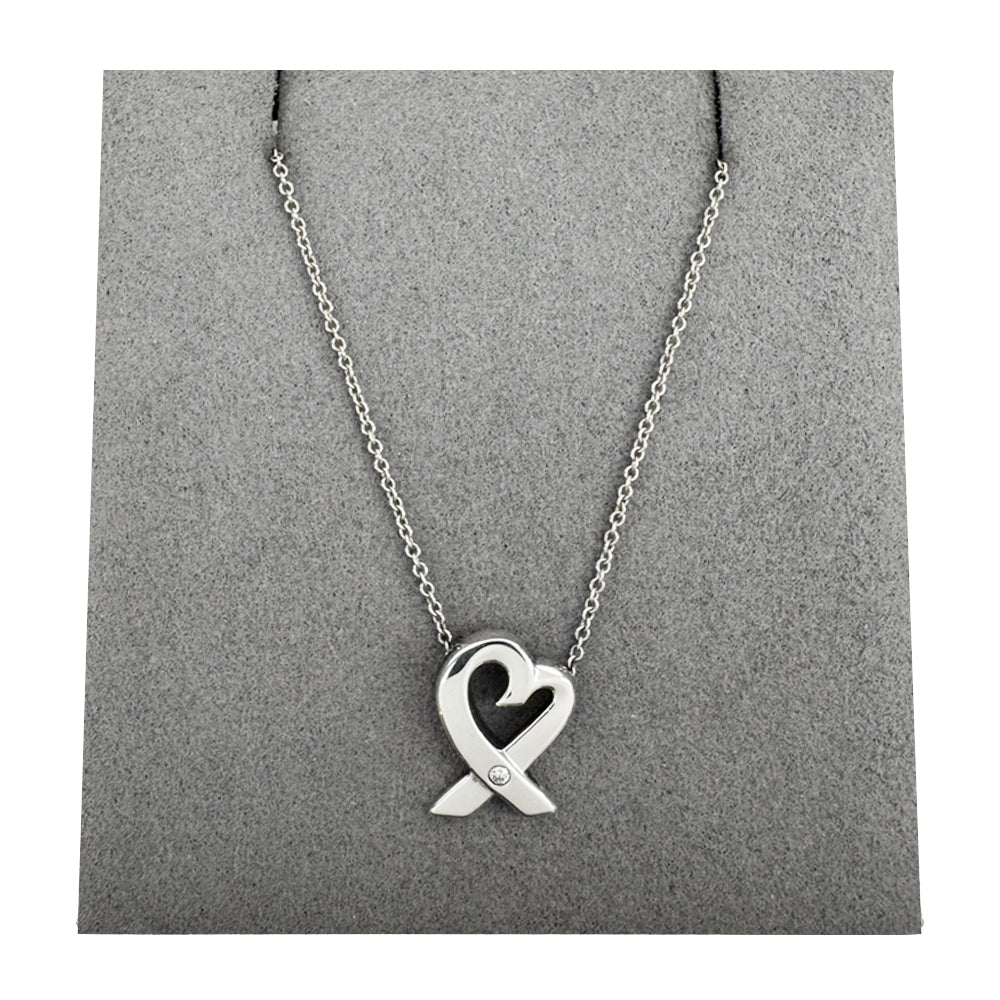 TIFFANY & CO Loving Heart Diamond Necklace LHQ1807