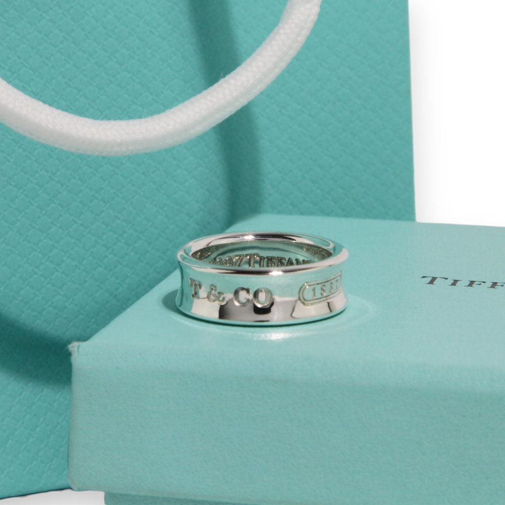 TIFFANY & Co. 1837 Anillo Plata LHQ181