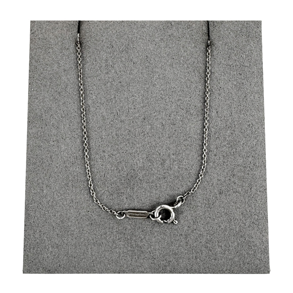 TIFFANY & CO 1837 Silver & Rubedo Interlocking Circle Necklace LHQ1813