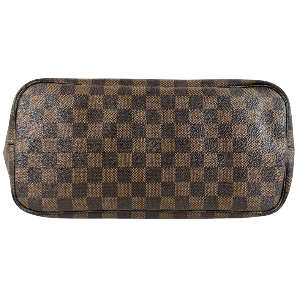 LOUIS VUITTON Neverfull MM Damier Ebene Shoulder Tote Bag LHQ1819