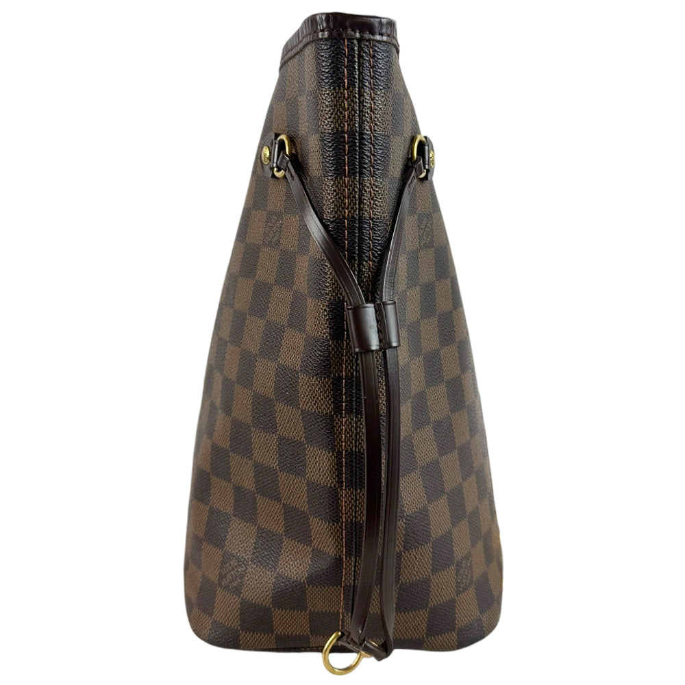 LOUIS VUITTON Neverfull MM Damier Ebene Shoulder Tote Bag LHQ1819