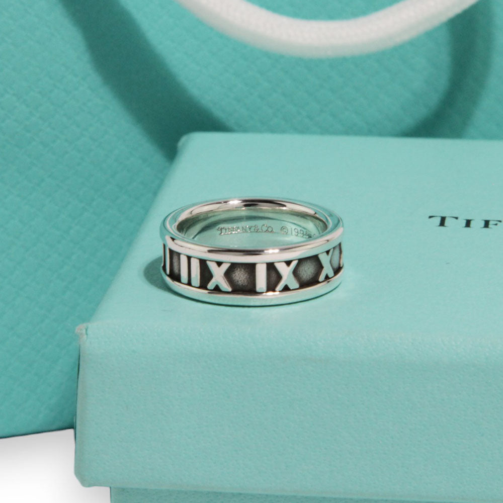 TIFFANY & Co. Anello Atlas Argento LHQ182