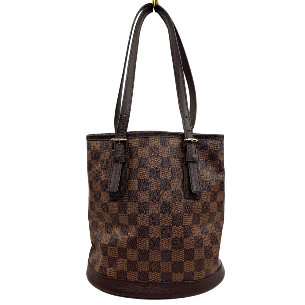 LOUIS VUITTON Damier Ebene Marais Bucket Shoulder Bag LHQ1828