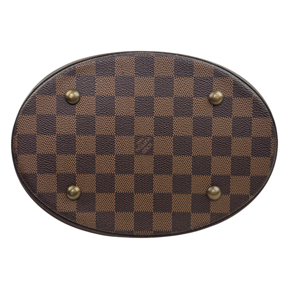 LOUIS VUITTON Damier Ebene Marais Bucket Shoulder Bag LHQ1828