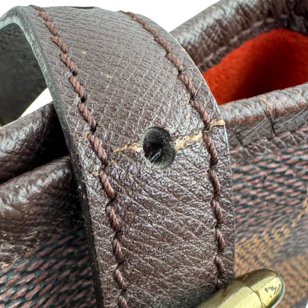 LOUIS VUITTON Damier Ebene Marais Bucket Shoulder Bag LHQ1828