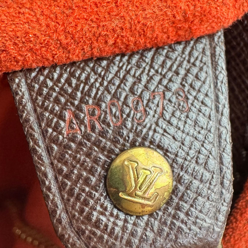 LOUIS VUITTON Damier Ebene Marais Bucket Shoulder Bag LHQ1828