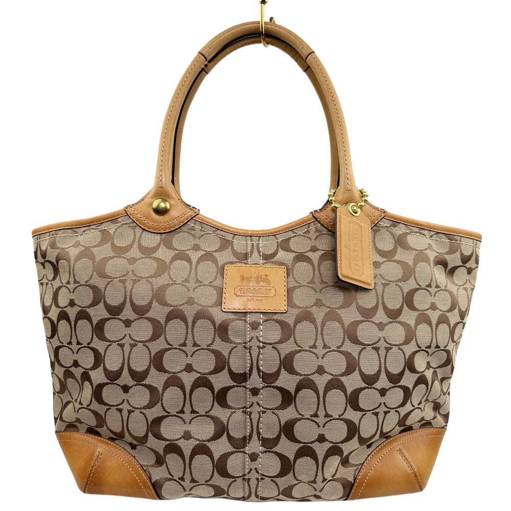 COACH Bleeker Brown Signature Canvas Tote Shoulder Bag LHQ1833