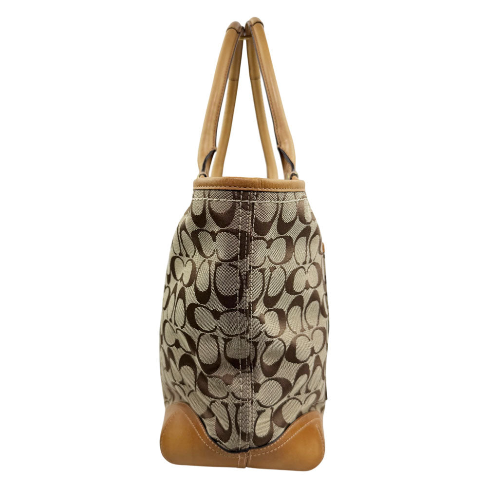 COACH Bleeker Brown Signature Canvas Tote Shoulder Bag LHQ1833