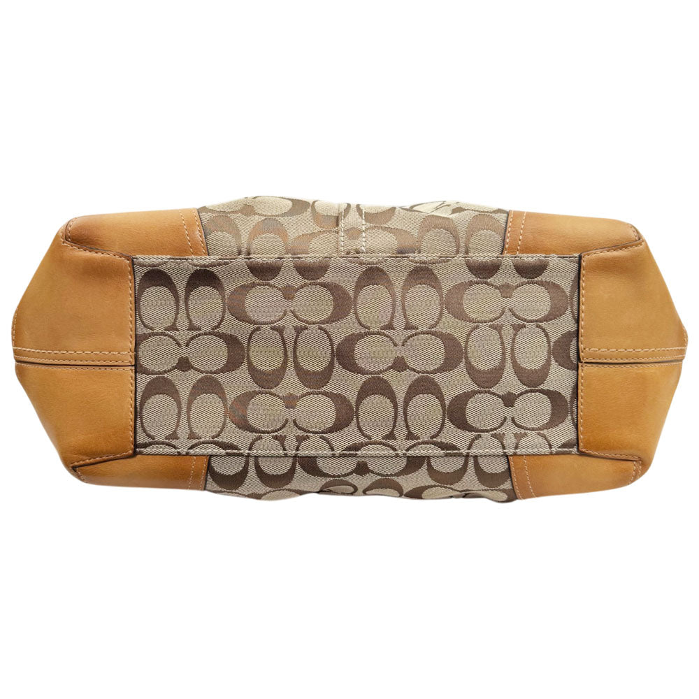 COACH Bleeker Brown Signature Canvas Tote Shoulder Bag LHQ1833