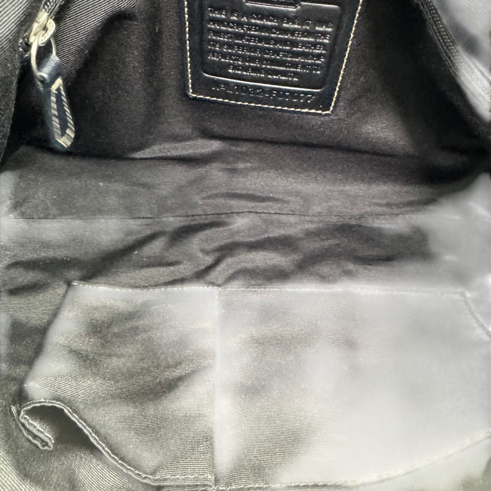 COACH Black Soho Signature Canvas and Leather Shoulder Bag LHQ1837