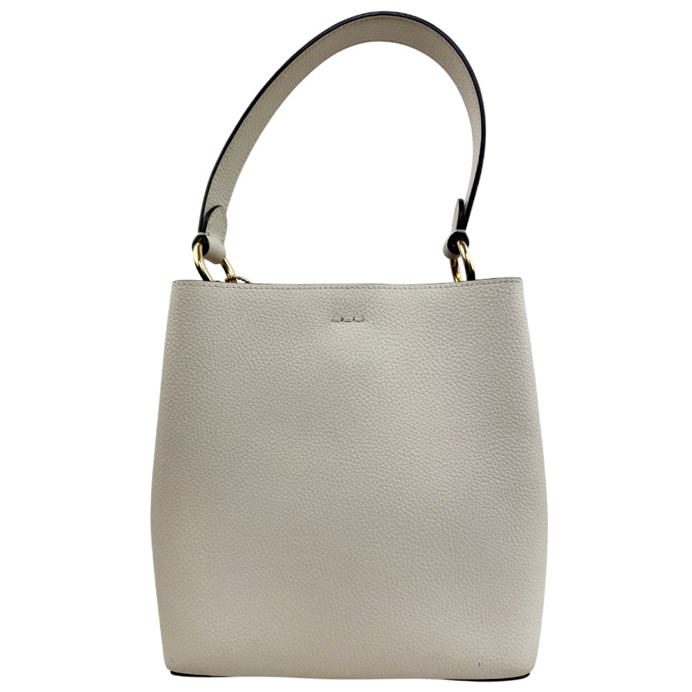 COACH Town Cream Leather Hand Shoulder Bag LHQ1838