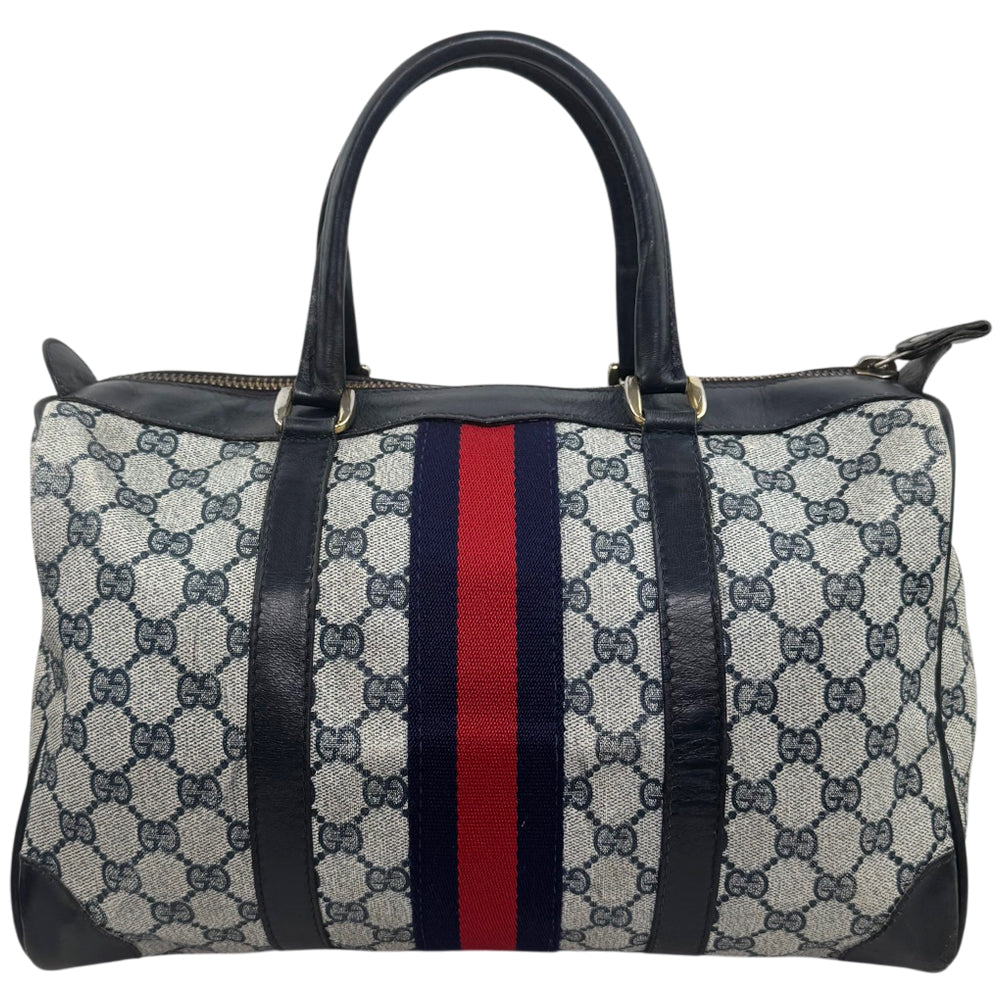 GUCCI Grey Sherry Line Boston Bag LHQ1843