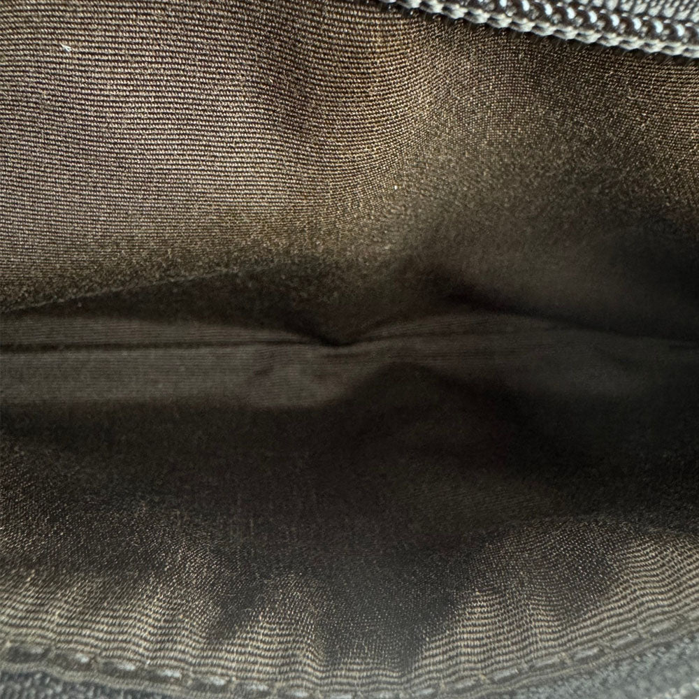 COACH Dark Brown Signature Canvas Heritage Stripe Waist Bag LHQ1846
