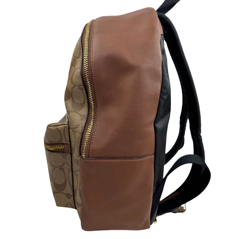 COACH Brown Signature Canvas Backpack LHQ1849