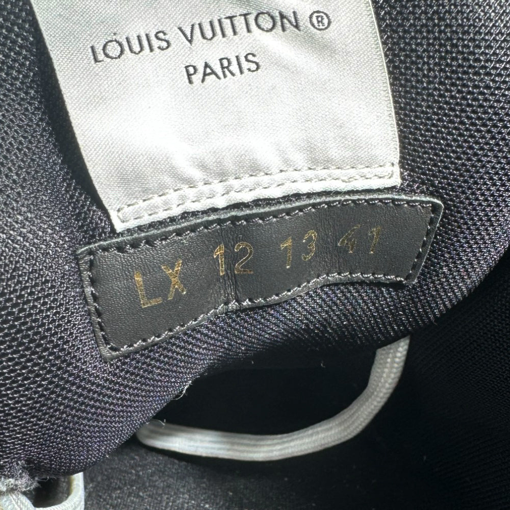 LOUIS VUITTON LV Sneakers Schwarz Denim Strap Trainer Größe 7 UK LHQ185