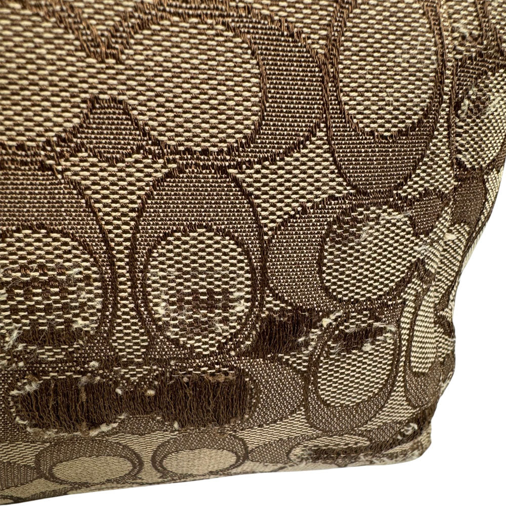 COACH Signature Brown Shoulder Crossbody Bag LHQ1853