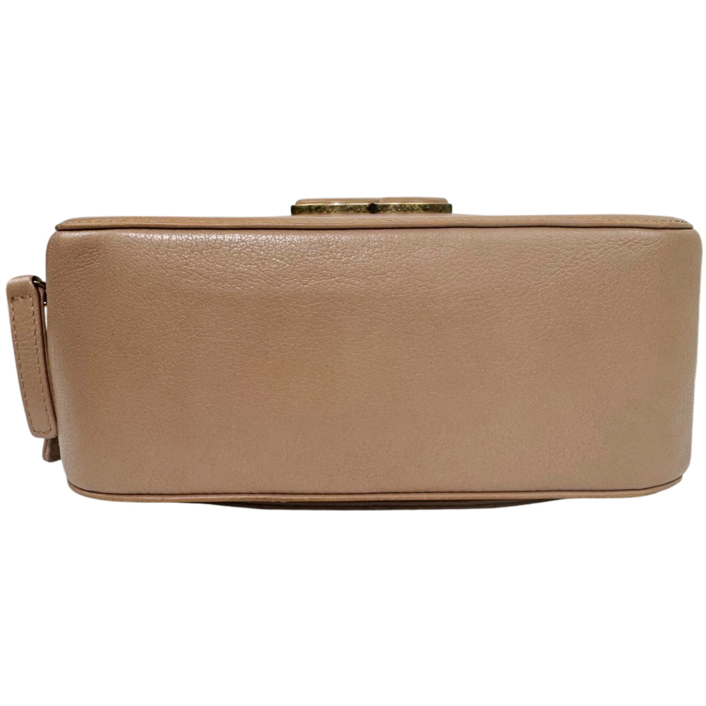 CHANEL Beige Leather CoCo Curve Vanity Shoulder Hand Bag LHQ1857