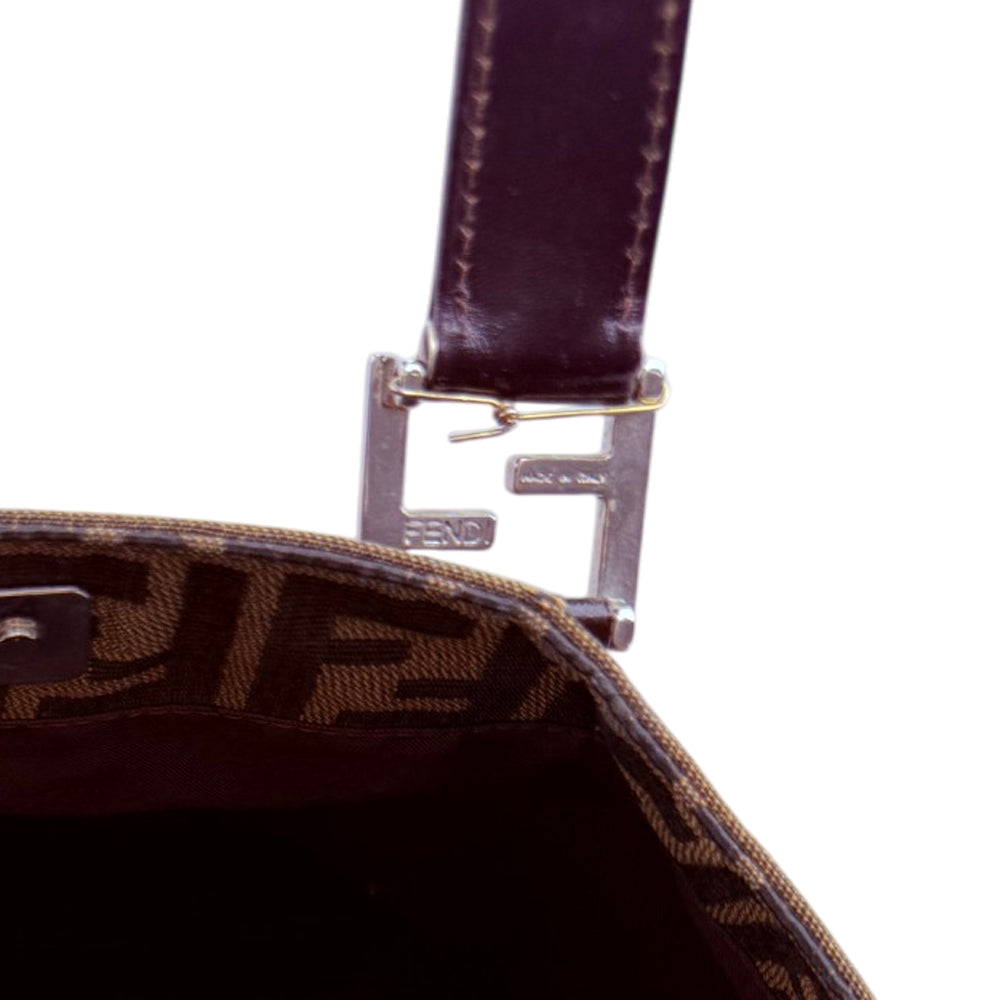FENDI Zucca Brown Tote Hand Bag LHQ1860
