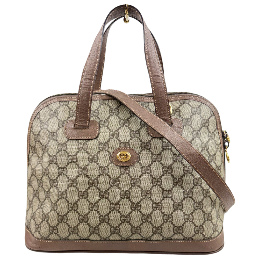 GUCCI Brown GG Canvas Dome Hand Shoulder Bag LHQ1863