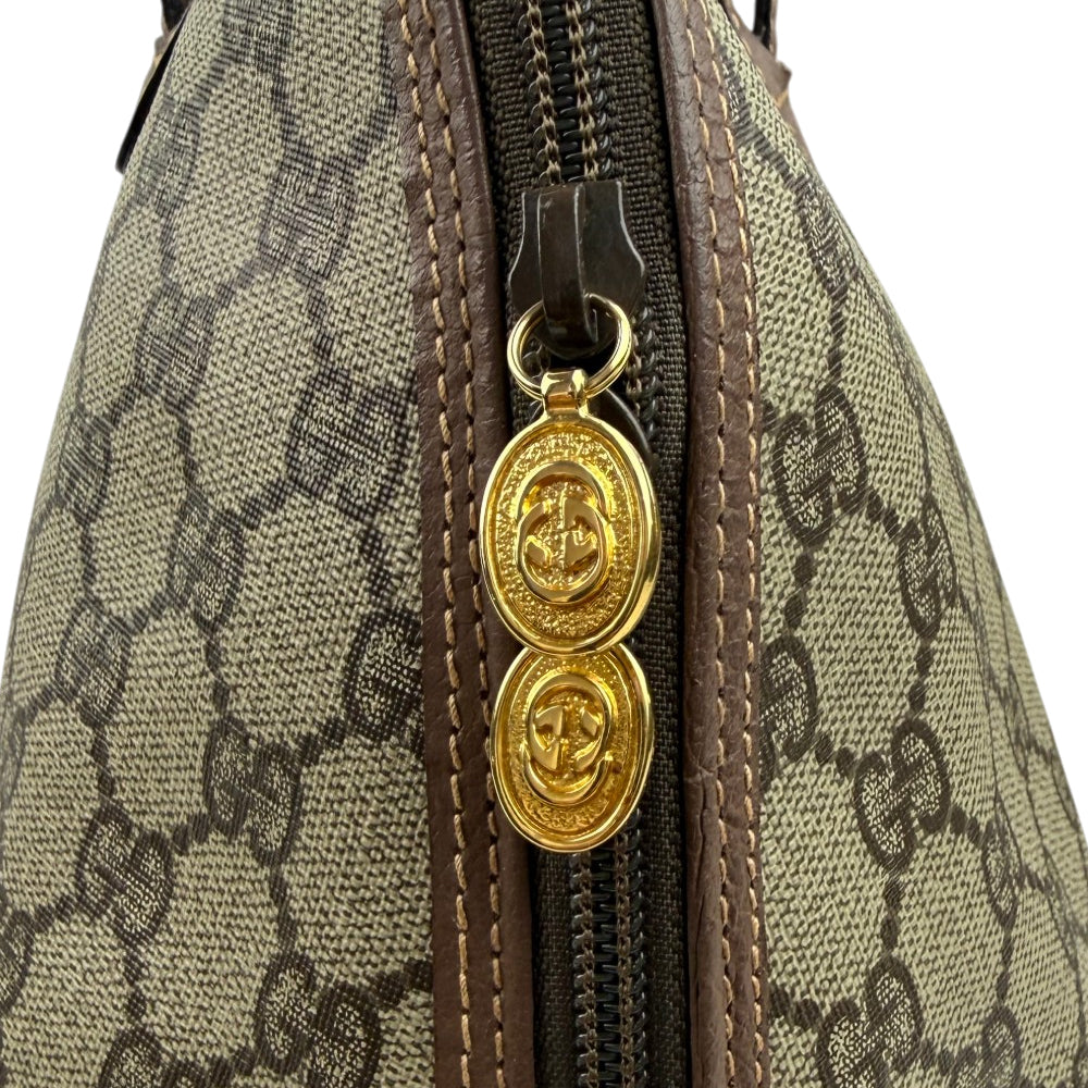 GUCCI Brown GG Canvas Dome Hand Shoulder Bag LHQ1863