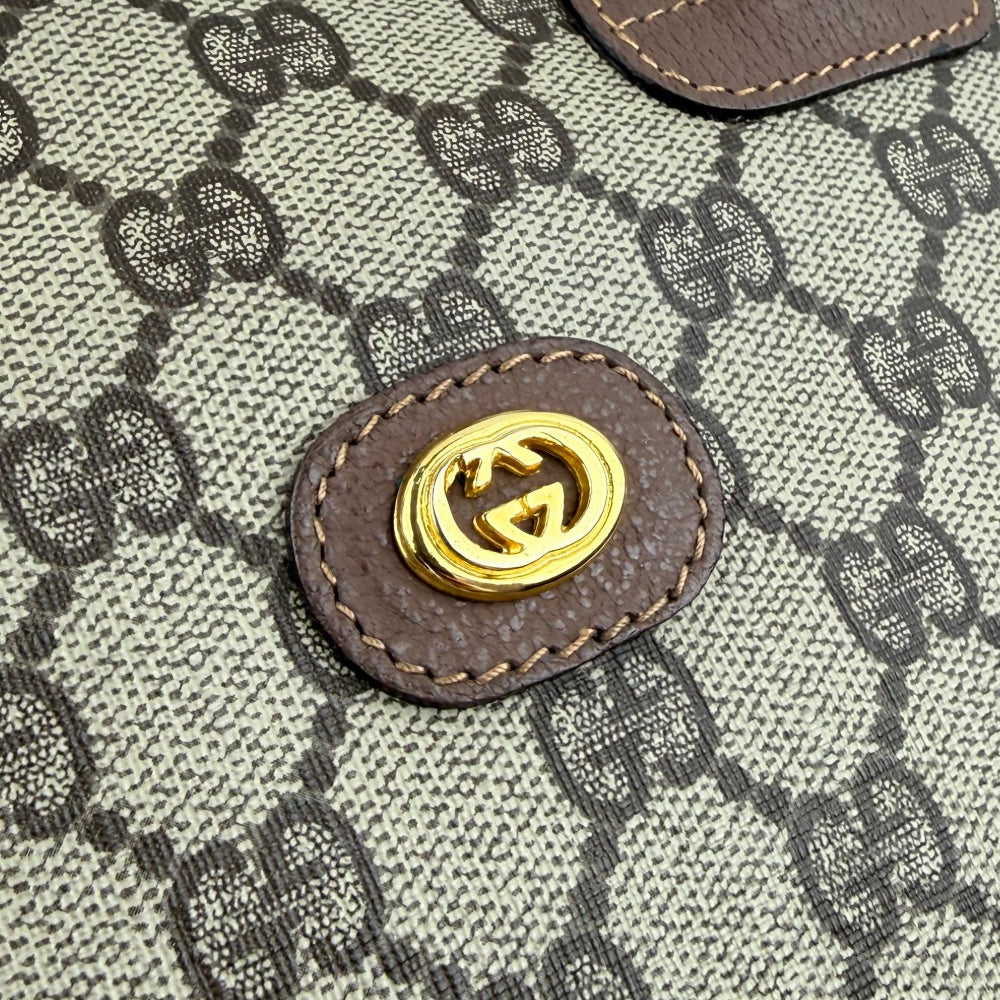 GUCCI Brown GG Canvas Dome Hand Shoulder Bag LHQ1863