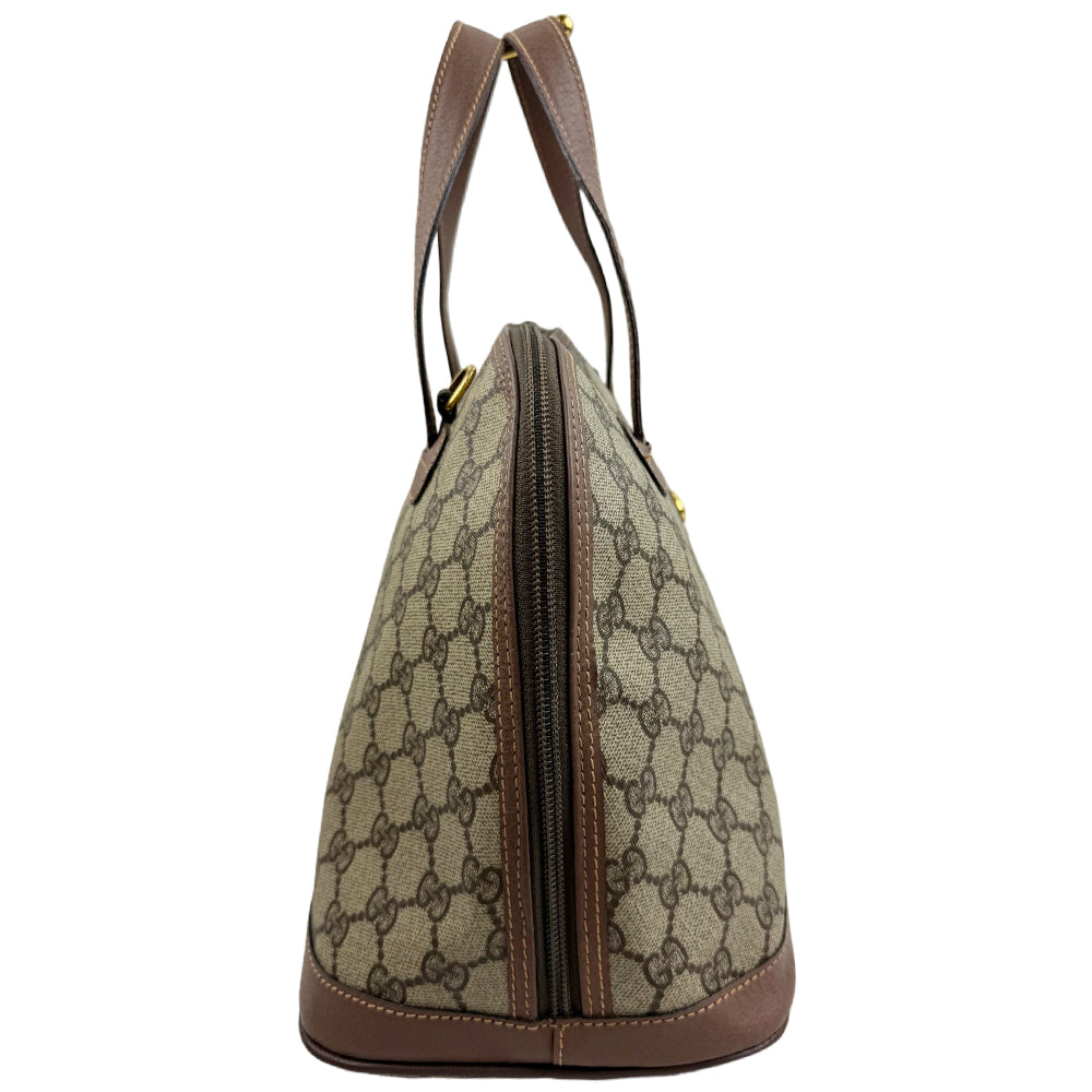 GUCCI Brown GG Canvas Dome Hand Shoulder Bag LHQ1863