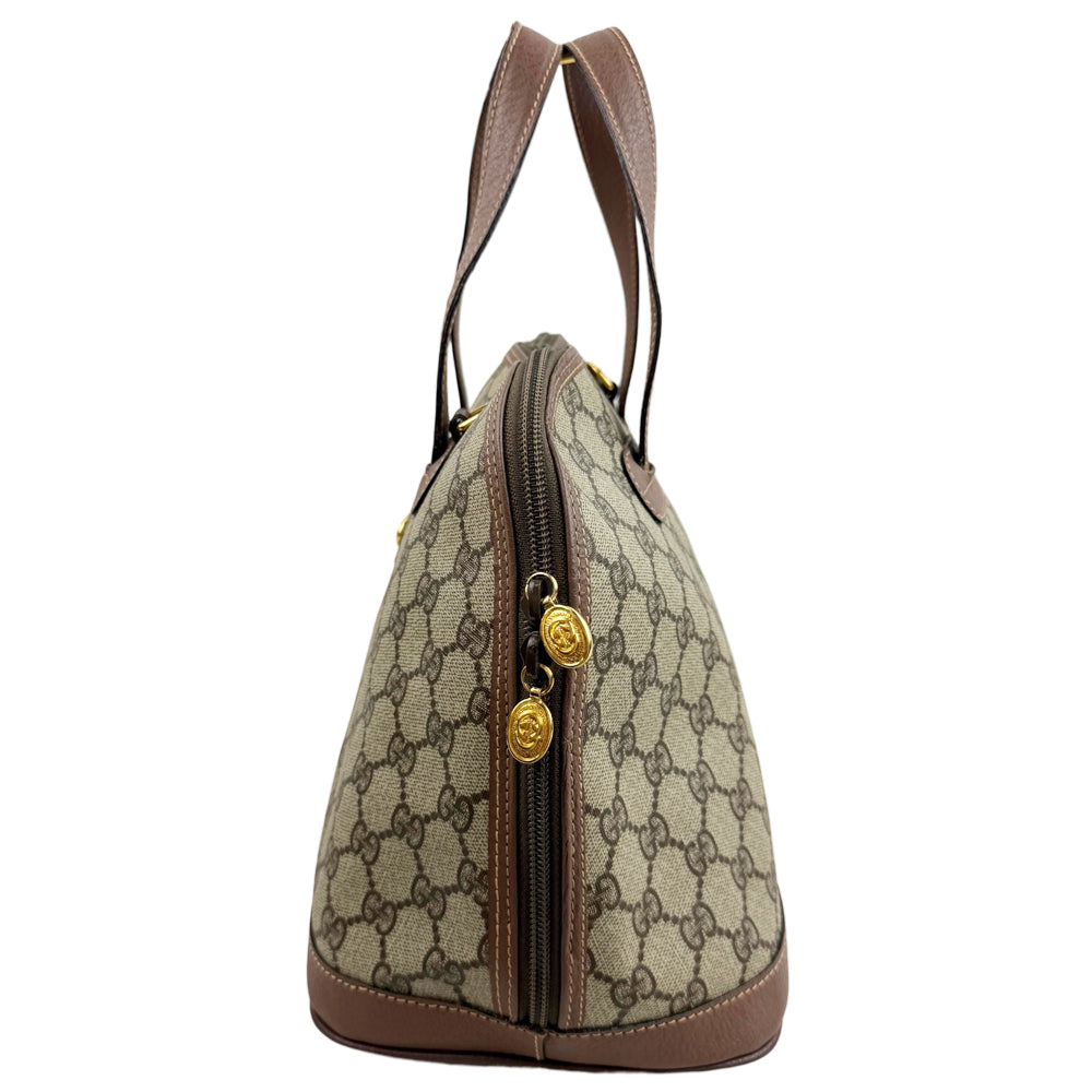 GUCCI Brown GG Canvas Dome Hand Shoulder Bag LHQ1863