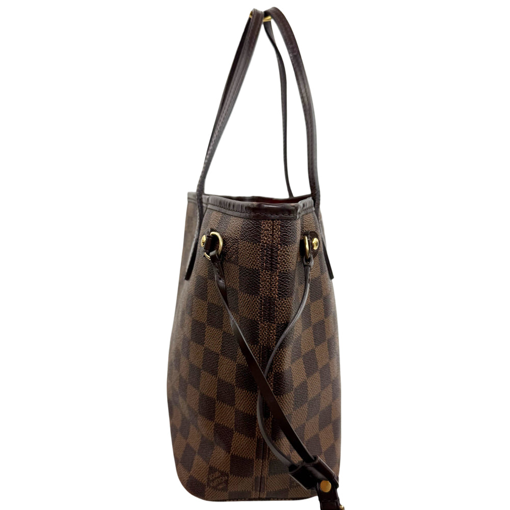 LOUIS VUITTON Neverfull PM Damier Ebene Shoulder Bag LHQ1865