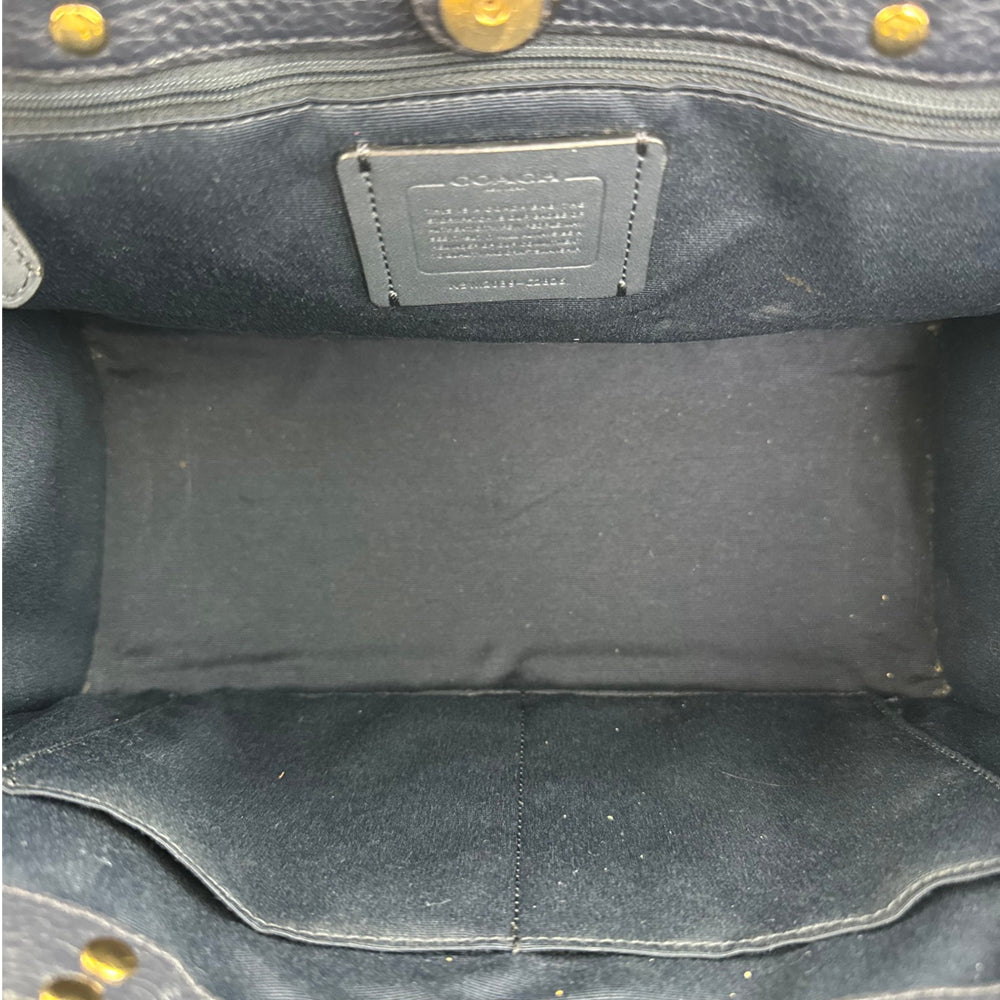COACH Navy Dempsey Tote Shoulder Bag LHQ1866