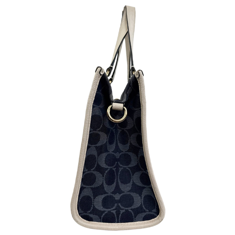 COACH Navy Dempsey Tote Shoulder Bag LHQ1866