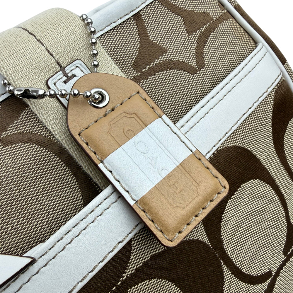 COACH Signature Canvas Beige Tote Shoulder Bag LHQ1873
