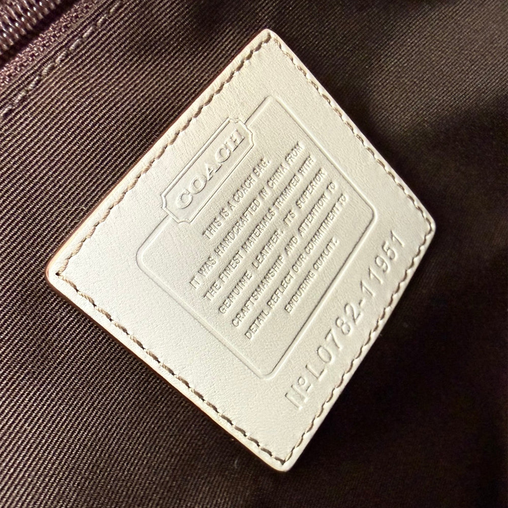 COACH Signature Canvas Beige Tote Shoulder Bag LHQ1873