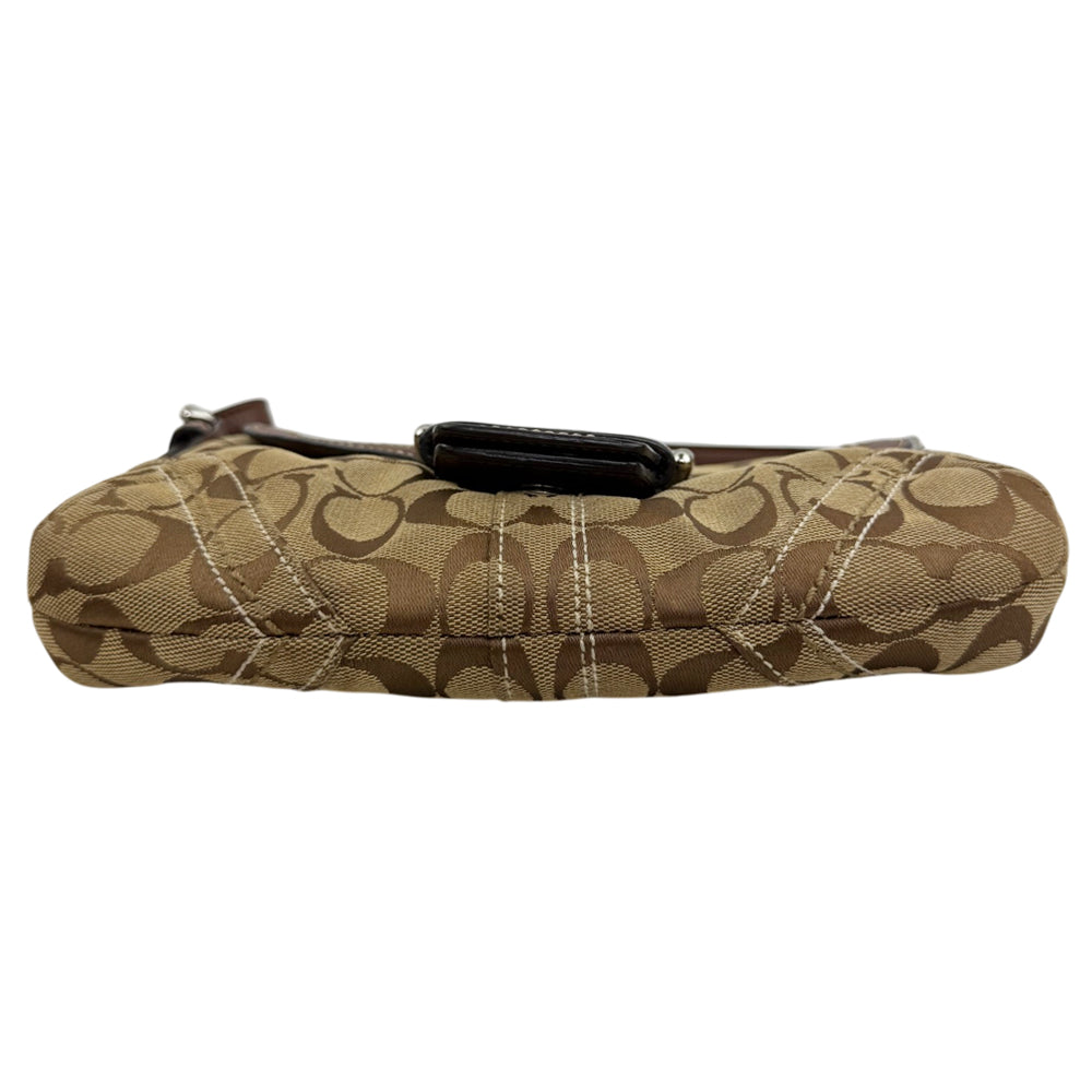 COACH Soho Signature Brown Canvas Shoulder Bag LHQ1877