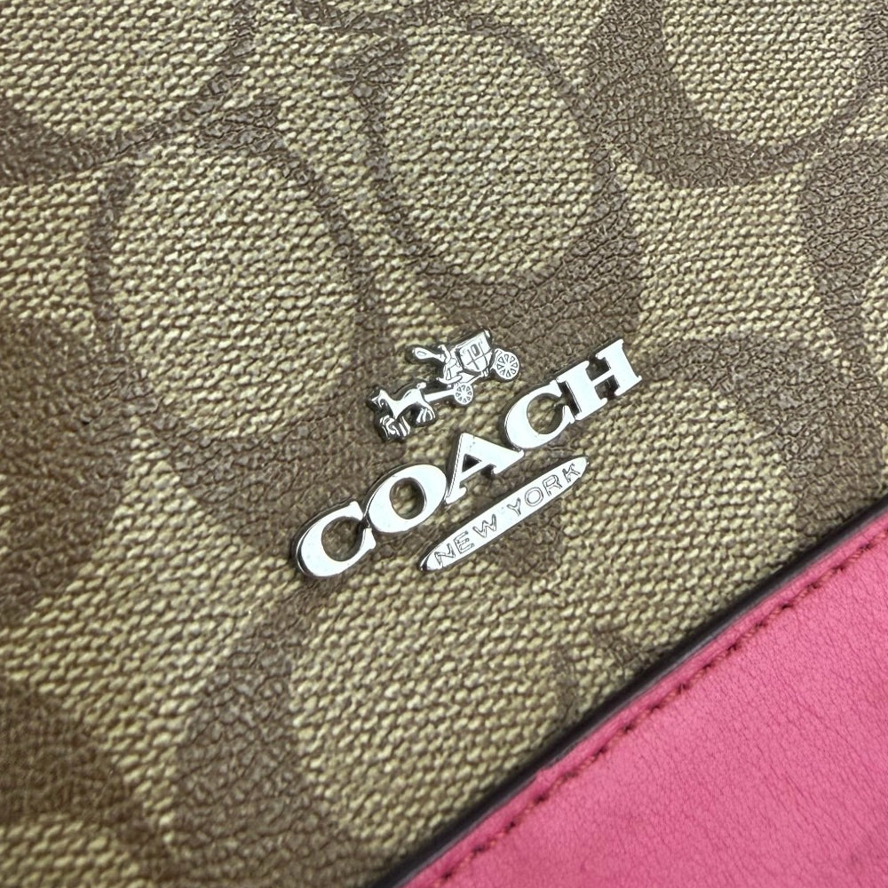 COACH Brown Signature Mini Sierra Crossbody Hand Bag LHQ1878