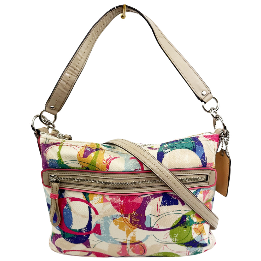 COACH Poppy C Graffiti Shoulder Bag LHQ1879
