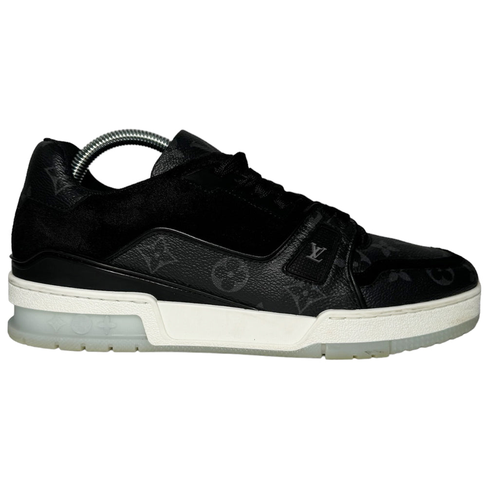 LOUIS VUITTON LV Sneakers Monogram Negro Zapatillas Talla 6 UK LHQ188