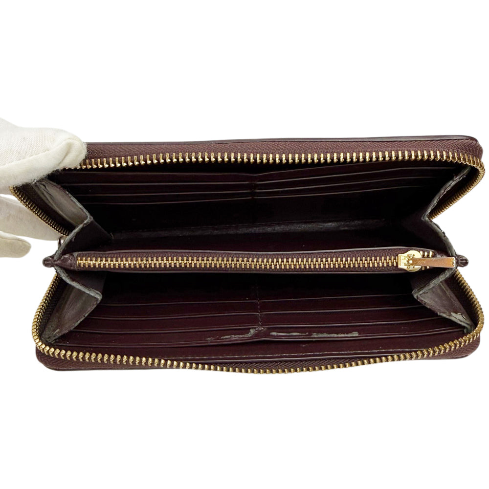 COACH Signature Canvas Dark Brown Heritage Stripe Purse LHQ1880