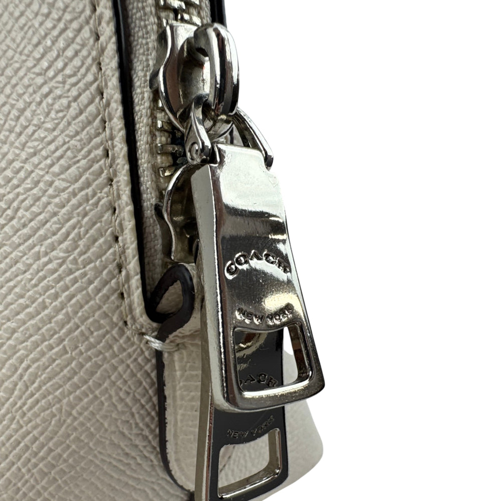COACH Katy Satchel Varsity Stripe White Shoulder Hand Bag LHQ1883