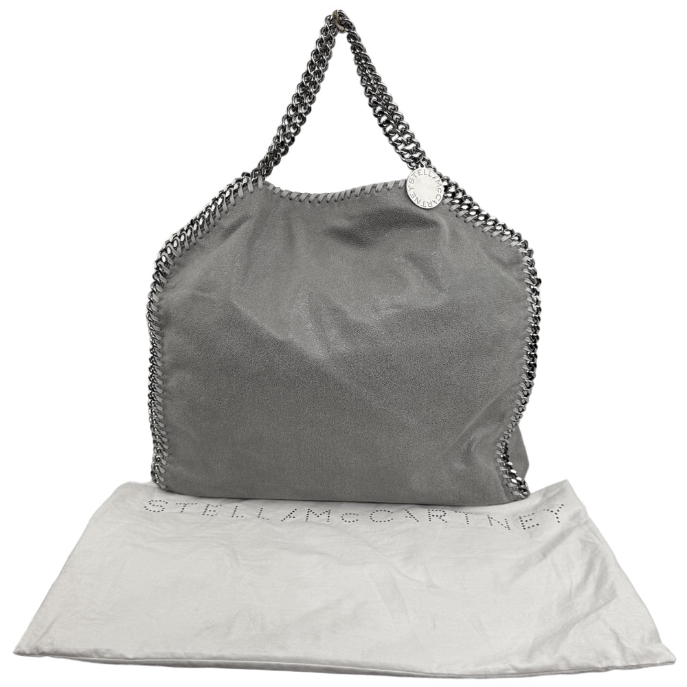 STELLA McCARTNEY Large Falabella Grey Chain Shoulder Bag LHQ1886