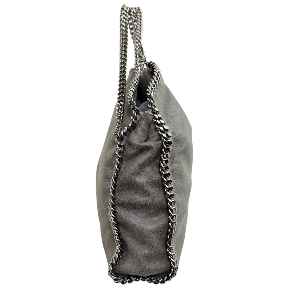 STELLA McCARTNEY Large Falabella Grey Chain Shoulder Bag LHQ1886