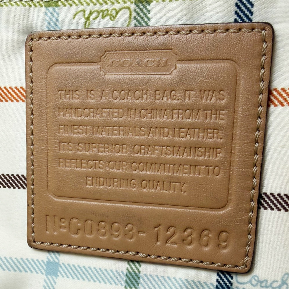 COACH Bleeker Signature Canvas Brown Tote Shoulder Bag LHQ1890