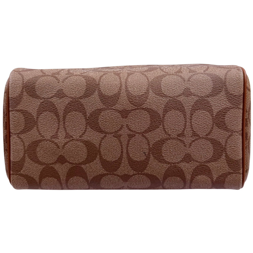 COACH Mini Bennet Brown Signature 2 Way Crossbody Hand Bag LHQ1891