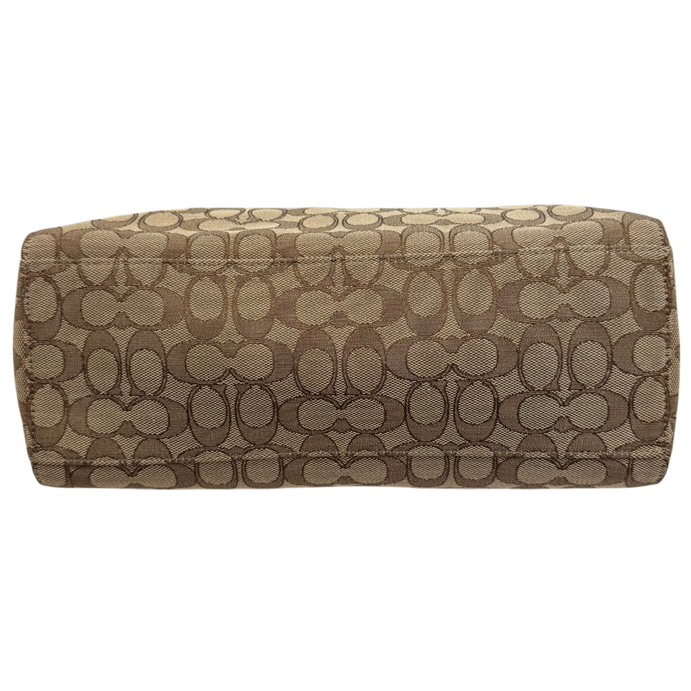 COACH Celeste Signature Canvas Brown Hand Bag LHQ1898