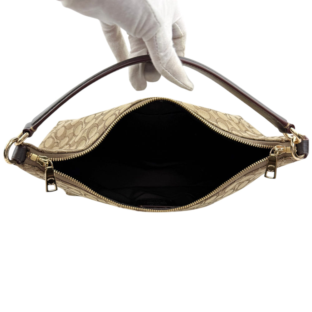 COACH Celeste Signature Canvas Brown Hand Bag LHQ1898