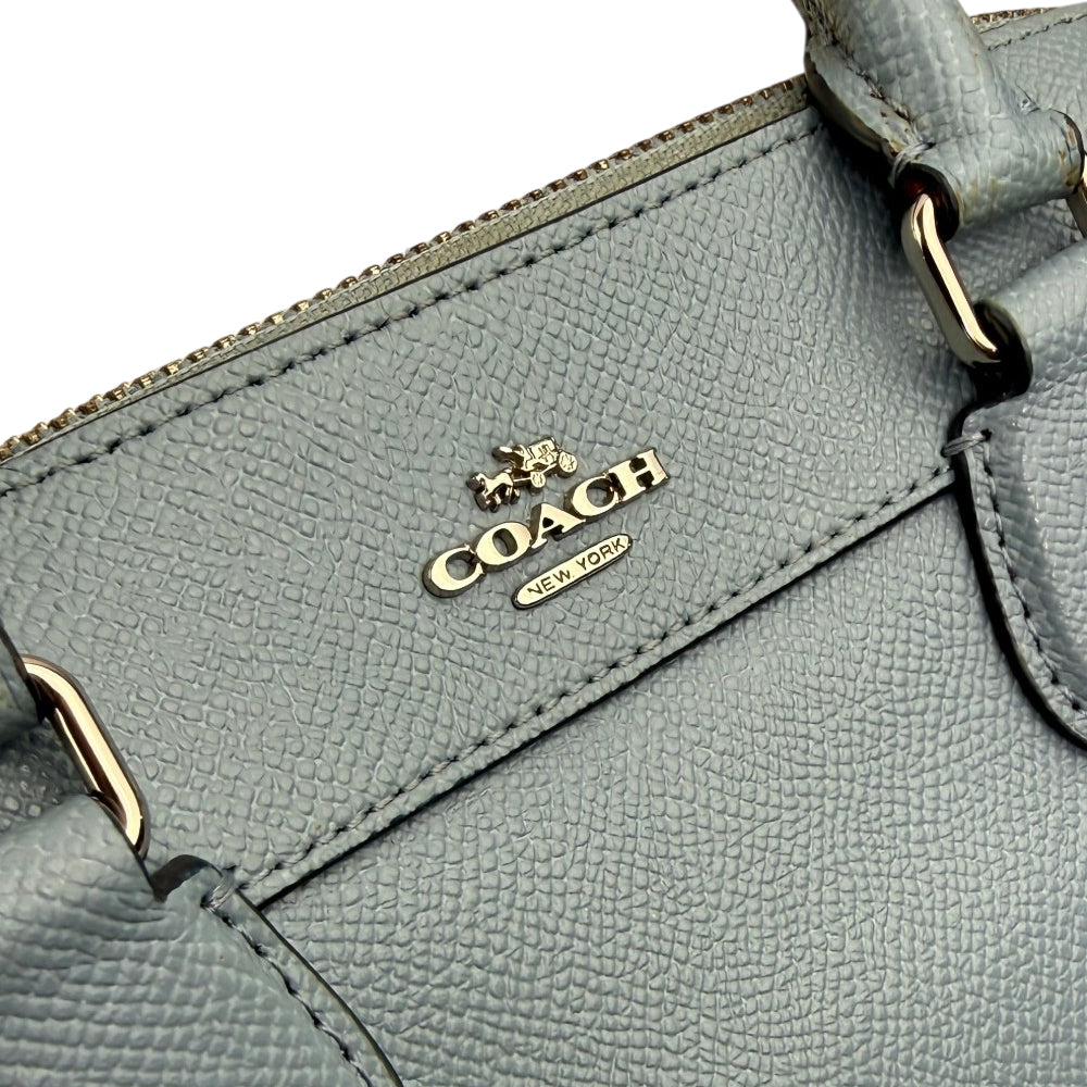 COACH Mini Bennet Blue Leather 2 Way Crossbody Hand Bag LHQ1901